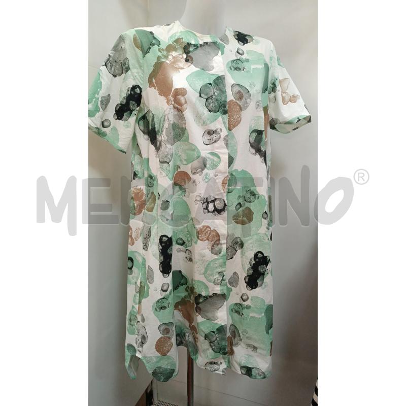 VESTITO DONNA COS 1/2MANICA FANTASIA VERDE BIANCO MARRONE | Mercatino dell'Usato Torino tenivelli 1