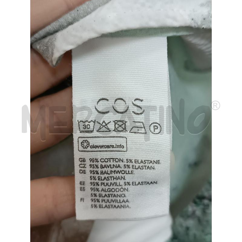 VESTITO DONNA COS 1/2MANICA FANTASIA VERDE BIANCO MARRONE | Mercatino dell'Usato Torino tenivelli 4