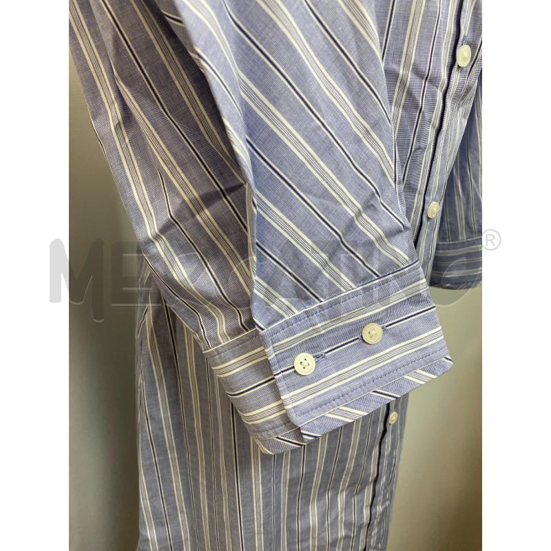 VESTITO DONNA COS CAMICIONE LUNGO AZZURRO RIGHE BIANCHE  | Mercatino dell'Usato Torino tenivelli 3