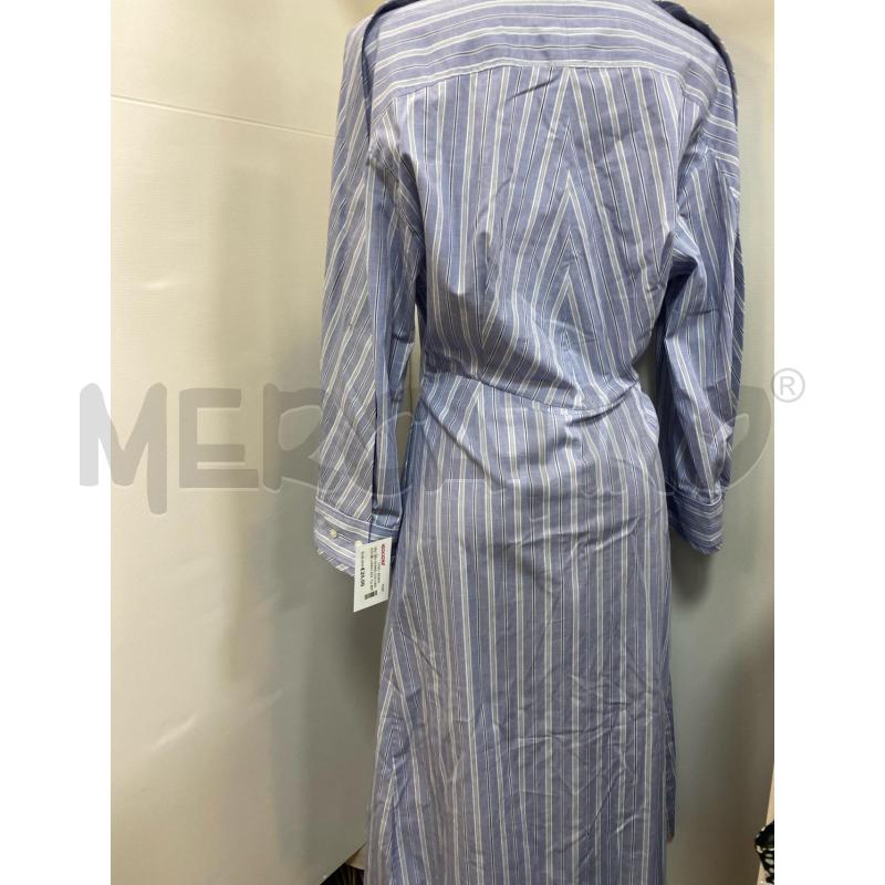 VESTITO DONNA COS CAMICIONE LUNGO AZZURRO RIGHE BIANCHE  | Mercatino dell'Usato Torino tenivelli 4