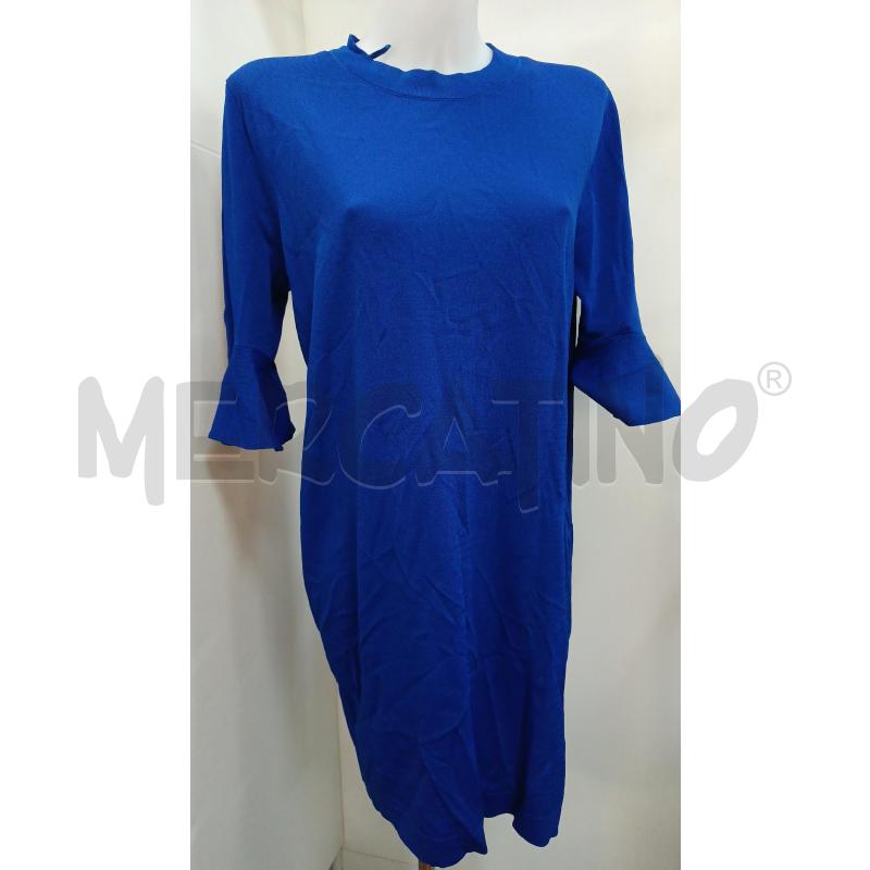 VESTITO DONNA COS DI MAGLIA BLU 1/2MANICA VOLANT | Mercatino dell'Usato Torino tenivelli 1
