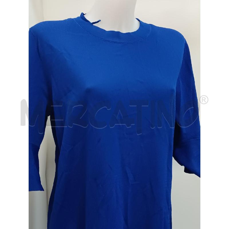 VESTITO DONNA COS DI MAGLIA BLU 1/2MANICA VOLANT | Mercatino dell'Usato Torino tenivelli 2