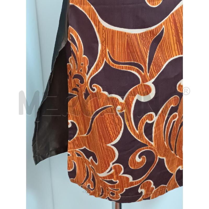 VESTITO DONNA CUSTO BARCELONA ARQANCIONE MARRONE FANTASIA BRETELLE  | Mercatino dell'Usato Torino tenivelli 2
