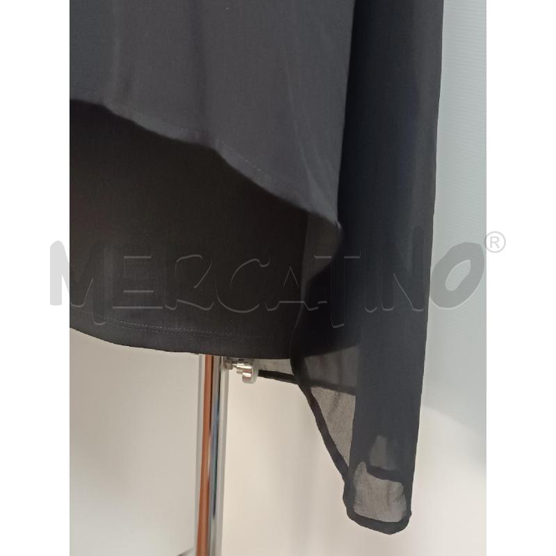 VESTITO DONNA DESIGUAL NER5O FIORI BIANCHI SMANICATO  | Mercatino dell'Usato Torino tenivelli 3