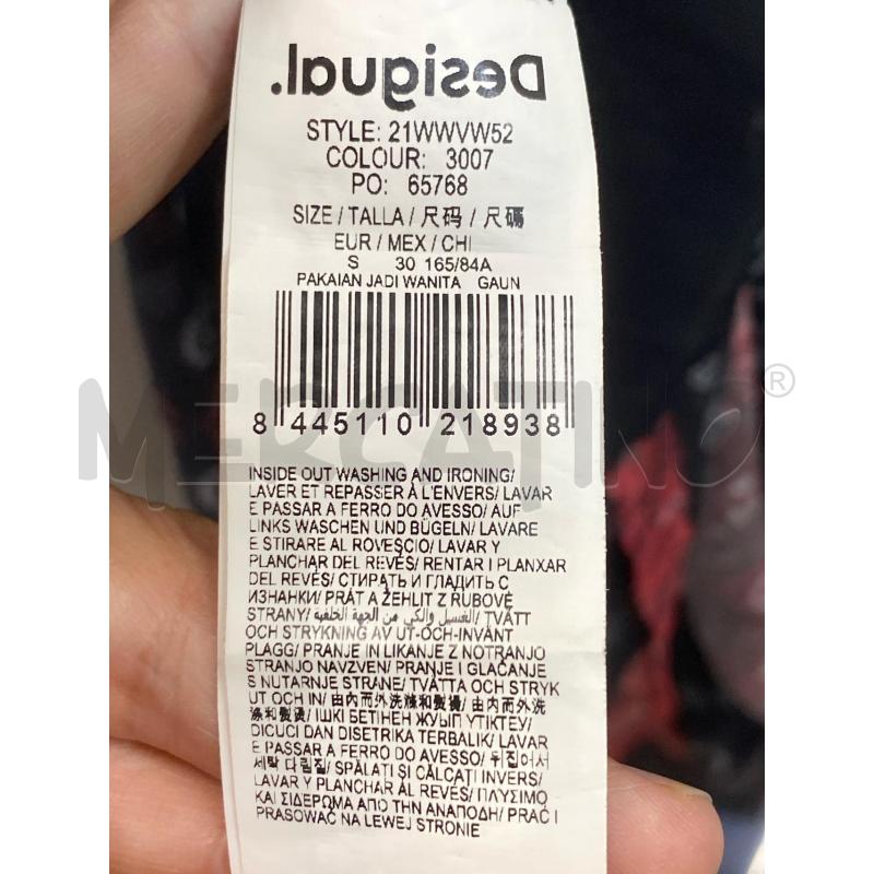 VESTITO DONNA DESIGUAL NERO ROSSO BEIGE MANICA LUNGA | Mercatino dell'Usato Torino tenivelli 5