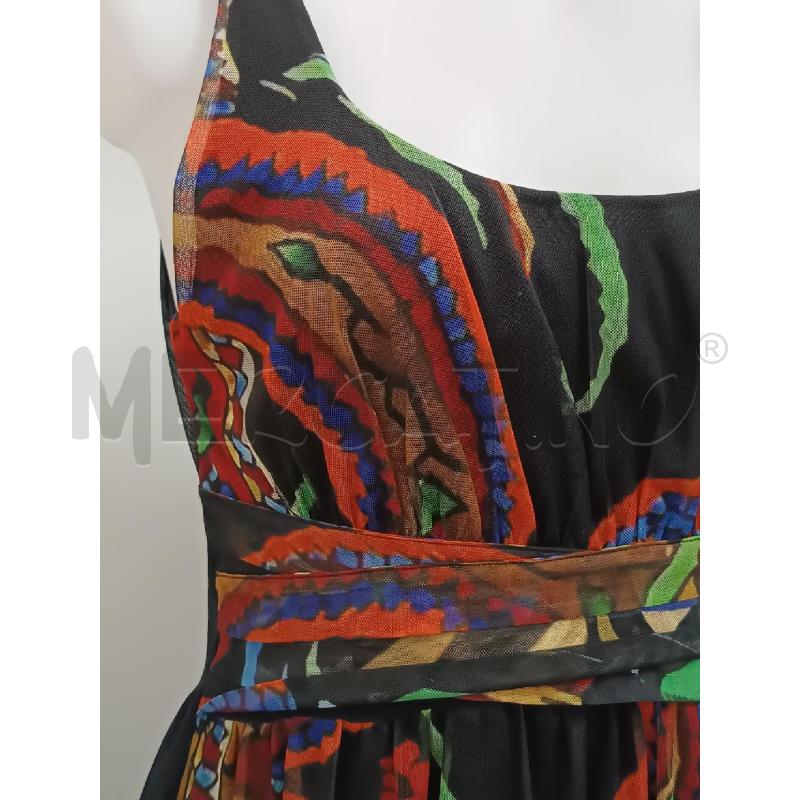 VESTITO DONNA DESIGUAL NERO SMANICATO FANTASIA FARFALLE  | Mercatino dell'Usato Torino tenivelli 2