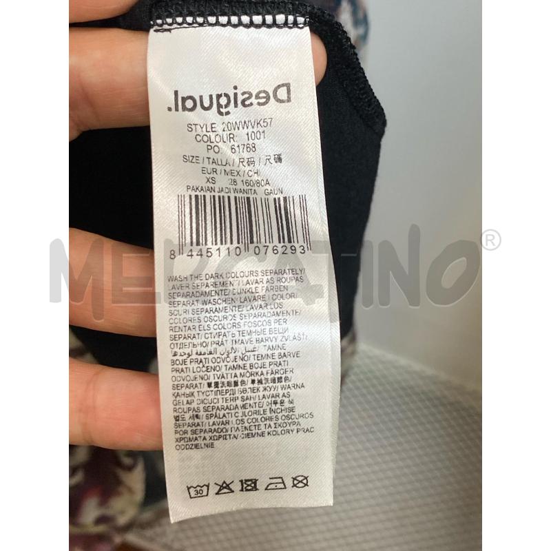 VESTITO DONNA DESIGUAL TULLE MELANGE BLU ROSA 1/2MANICA | Mercatino dell'Usato Torino tenivelli 5