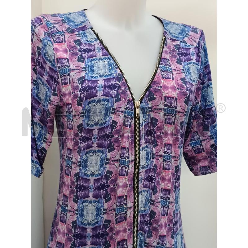 VESTITO DONNA DESIGUAL VIOLA ROSA BLU | Mercatino dell'Usato Torino tenivelli 2