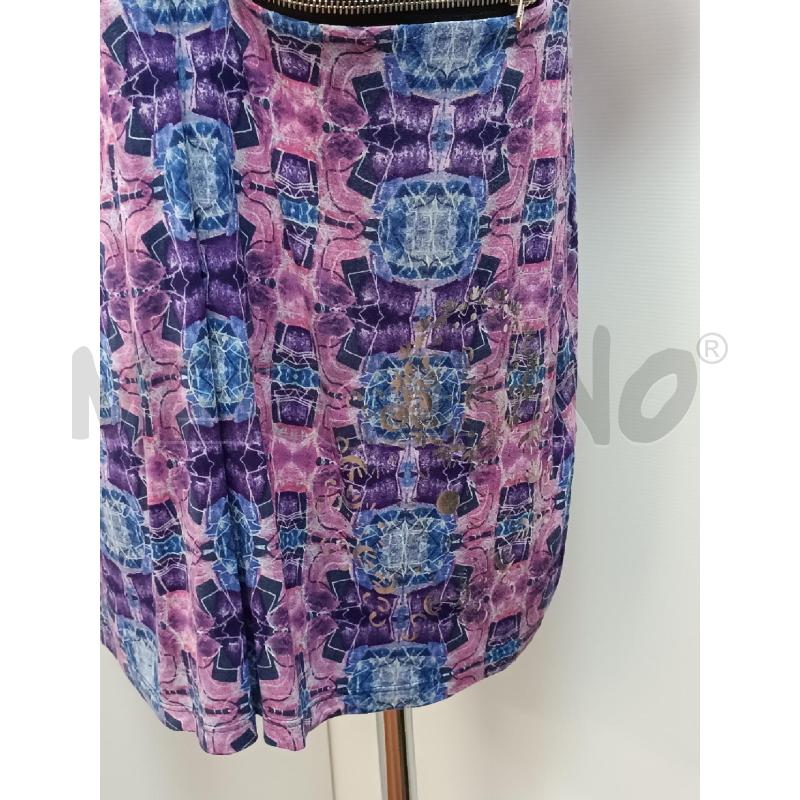 VESTITO DONNA DESIGUAL VIOLA ROSA BLU | Mercatino dell'Usato Torino tenivelli 3