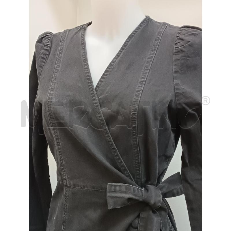 VESTITO DONNA DI JEANS NERO MANICA LUNGA  | Mercatino dell'Usato Torino tenivelli 2