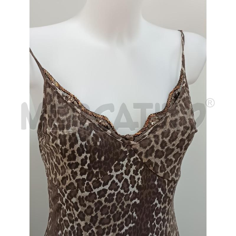 VESTITO DONNA DOLCE RIBELLE BRETELLE MARRONE MACULATO | Mercatino dell'Usato Torino tenivelli 2