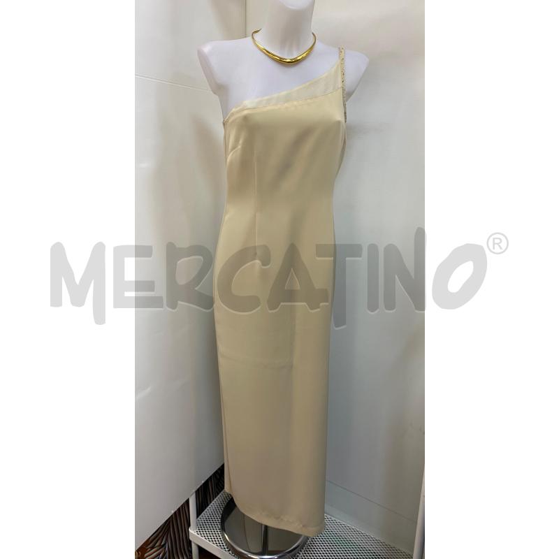 VESTITO DONNA DREAM BEIGE LUNGO BRETALLA MONOSPALLA | Mercatino dell'Usato Torino tenivelli 1