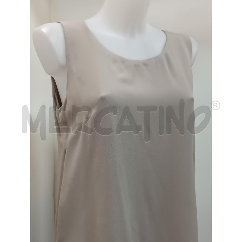 VESTITO DONNA ELENA MIRO GRIGIO FONDO VOLLANT ROSA SMANICATO  | Mercatino dell'Usato Torino tenivelli 2