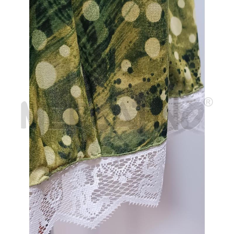 VESTITO DONNA ELEONORA AMADEI VERDE NERO BRETELLE  | Mercatino dell'Usato Torino tenivelli 3