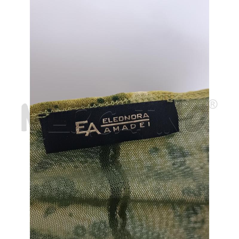 VESTITO DONNA ELEONORA AMADEI VERDE NERO BRETELLE  | Mercatino dell'Usato Torino tenivelli 5