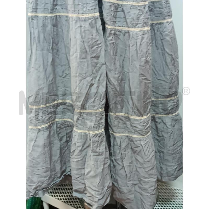 VESTITO DONNA ETHIC BEIGE GRIGIO BRETELLE LUNGO  | Mercatino dell'Usato Torino tenivelli 3