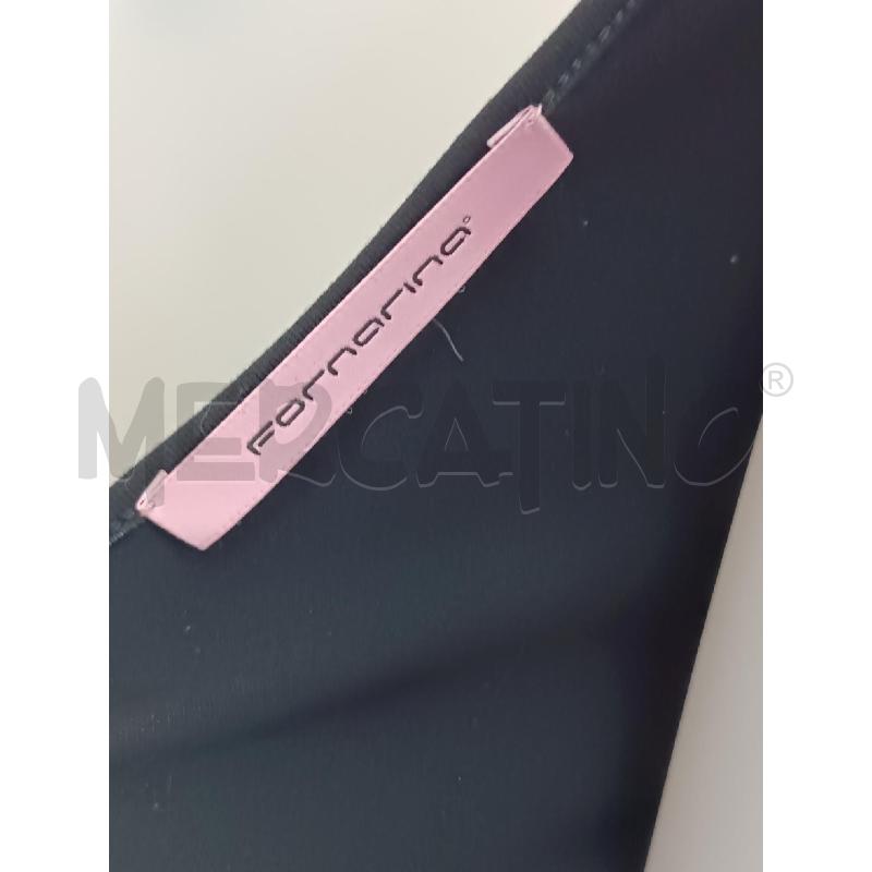 VESTITO DONNA FORNARINA SMANICATO NERO TULE BEIGE FLOREALE   | Mercatino dell'Usato Torino tenivelli 5