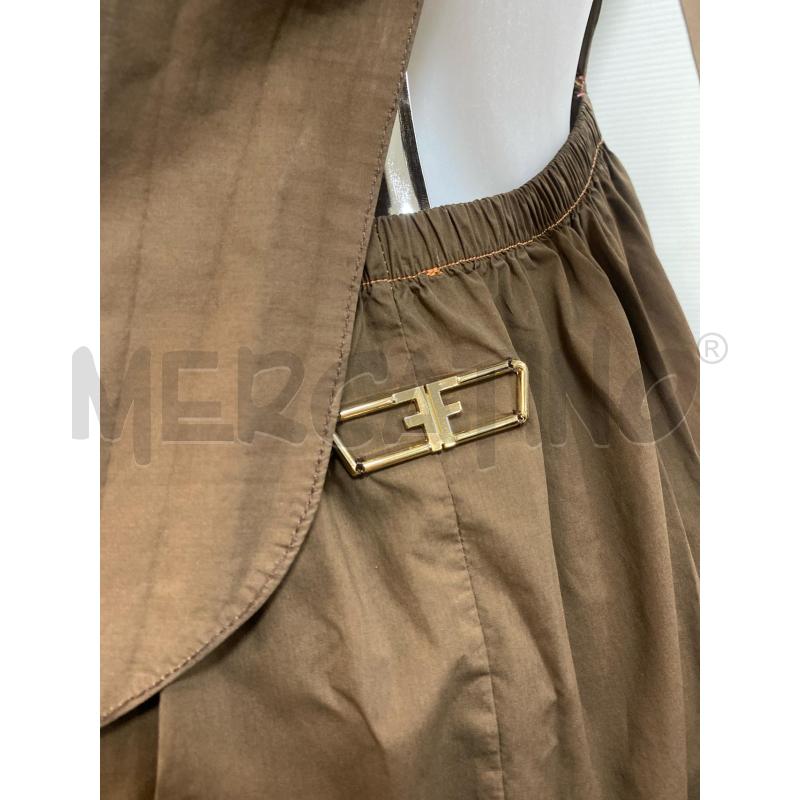 VESTITO DONNA FRACOMINA MARRONE SMANICATO FIOCCO NELLA SCHIENA  | Mercatino dell'Usato Torino tenivelli 3