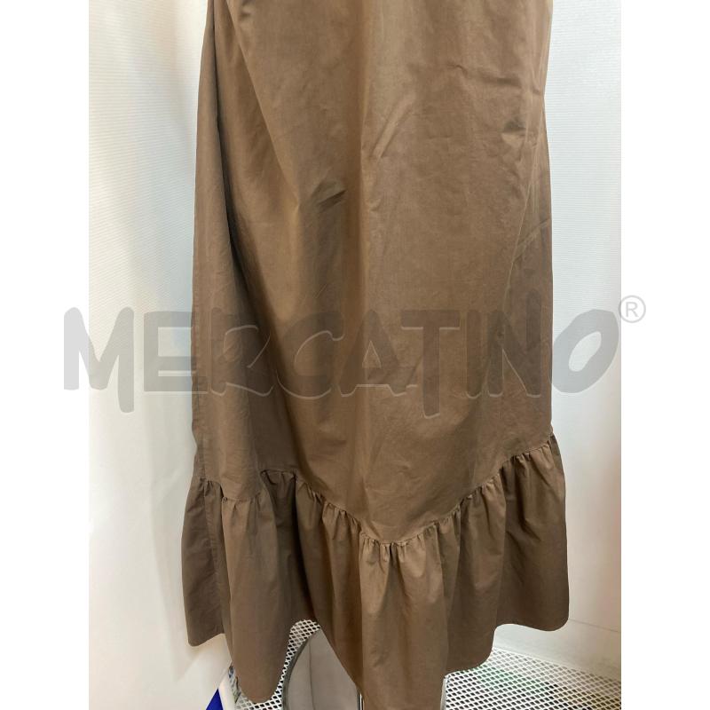 VESTITO DONNA FRACOMINA MARRONE SMANICATO FIOCCO NELLA SCHIENA  | Mercatino dell'Usato Torino tenivelli 5
