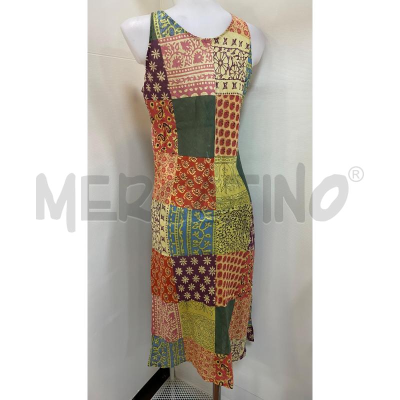 VESTITO DONNA GIORGIO KAUTEN SMANICATO VERDE ROSSO BORDEAUX  | Mercatino dell'Usato Torino tenivelli 2