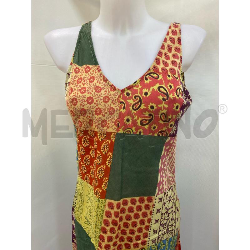 VESTITO DONNA GIORGIO KAUTEN SMANICATO VERDE ROSSO BORDEAUX  | Mercatino dell'Usato Torino tenivelli 3
