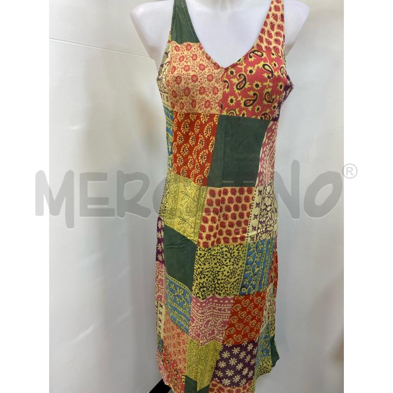 VESTITO DONNA GIORGIO KAUTEN SMANICATO VERDE ROSSO BORDEAUX  | Mercatino dell'Usato Torino tenivelli 4
