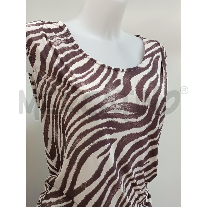 VESTITO DONNA GUESS BY MARCIANO ZEBRATO MAUVE BEIGE  | Mercatino dell'Usato Torino tenivelli 2