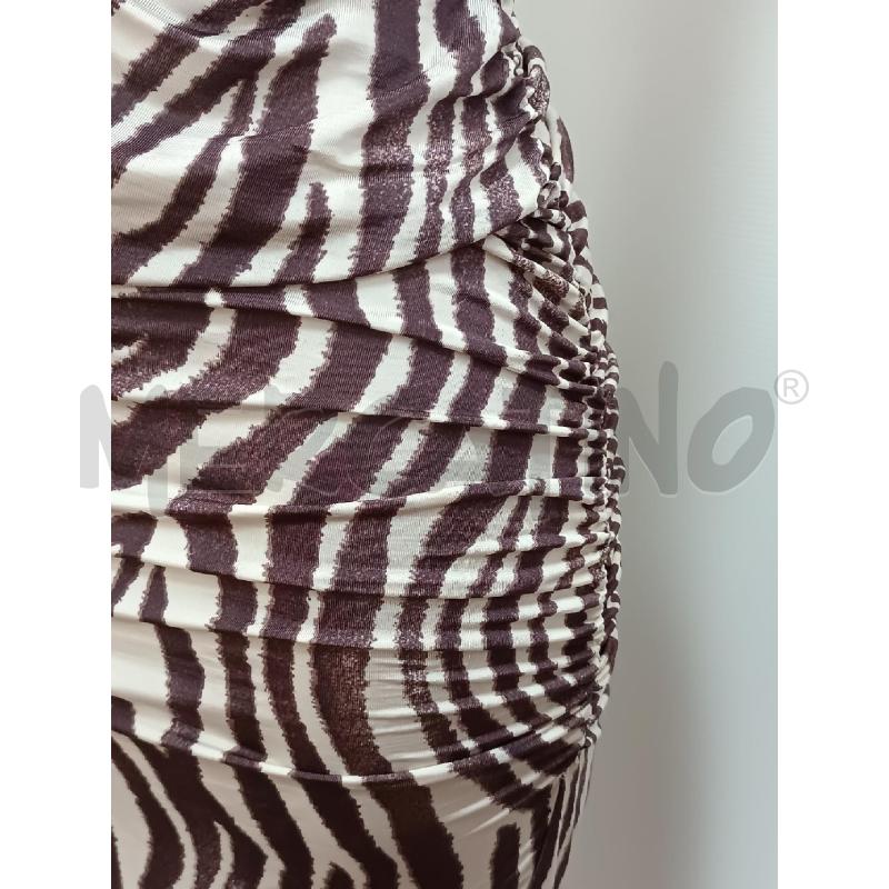 VESTITO DONNA GUESS BY MARCIANO ZEBRATO MAUVE BEIGE  | Mercatino dell'Usato Torino tenivelli 3