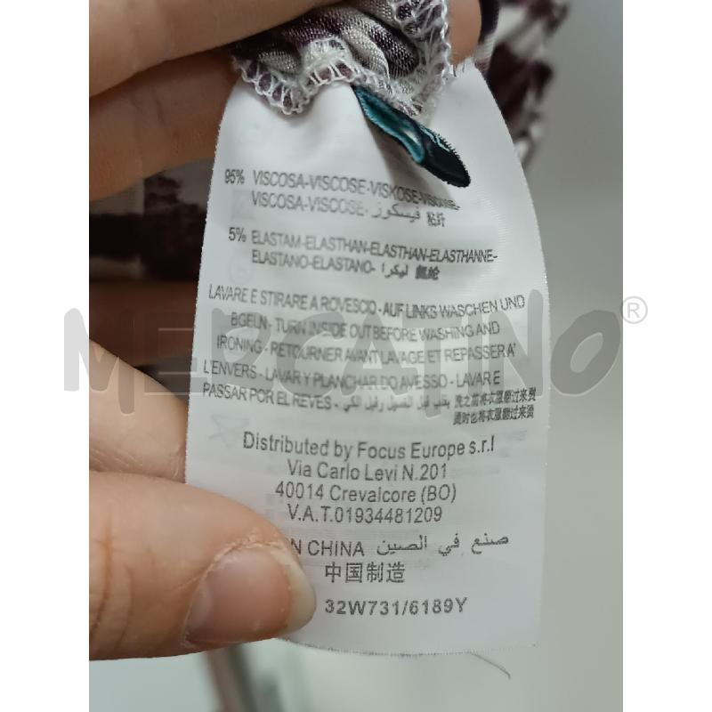 VESTITO DONNA GUESS BY MARCIANO ZEBRATO MAUVE BEIGE  | Mercatino dell'Usato Torino tenivelli 4