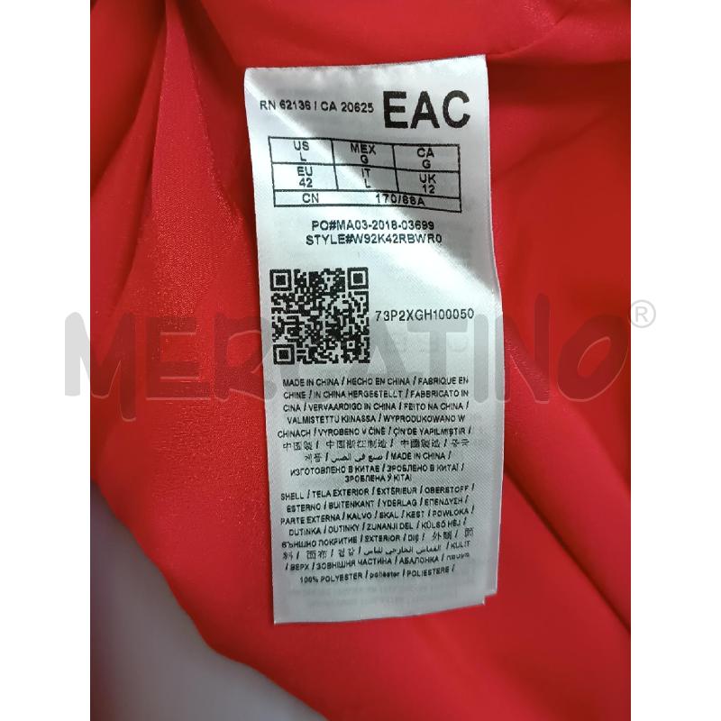 VESTITO DONNA GUESS ROSSO SMANICAT APERTO IN VITA  | Mercatino dell'Usato Torino tenivelli 4
