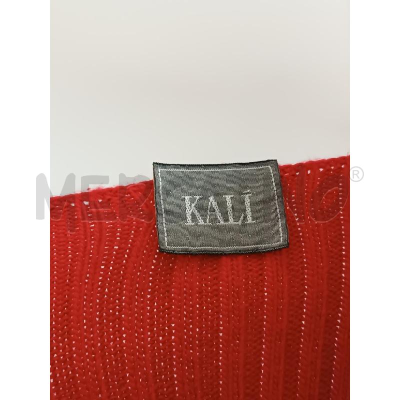 VESTITO DONNA KALI DI MAGLIA ROSSO SMANICATO SCOLLO V  | Mercatino dell'Usato Torino tenivelli 4