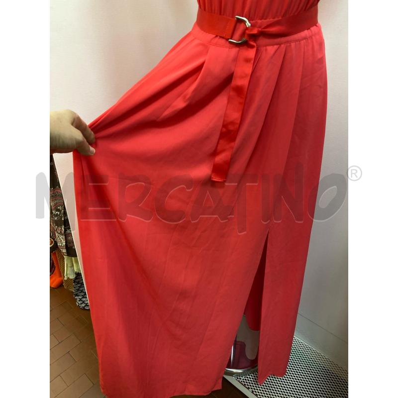 VESTITO DONNA KOCCA ROSSO CORALLO SMANICATO LUNGO | Mercatino dell'Usato Torino tenivelli 3