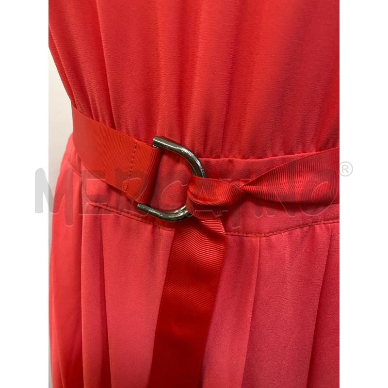VESTITO DONNA KOCCA ROSSO CORALLO SMANICATO LUNGO | Mercatino dell'Usato Torino tenivelli 4