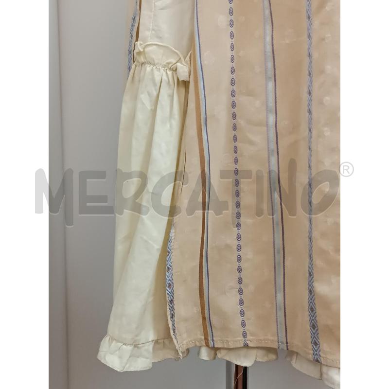 VESTITO DONNA KOKO BRETELLE BEIGE RIGHE LILLA | Mercatino dell'Usato Torino tenivelli 3