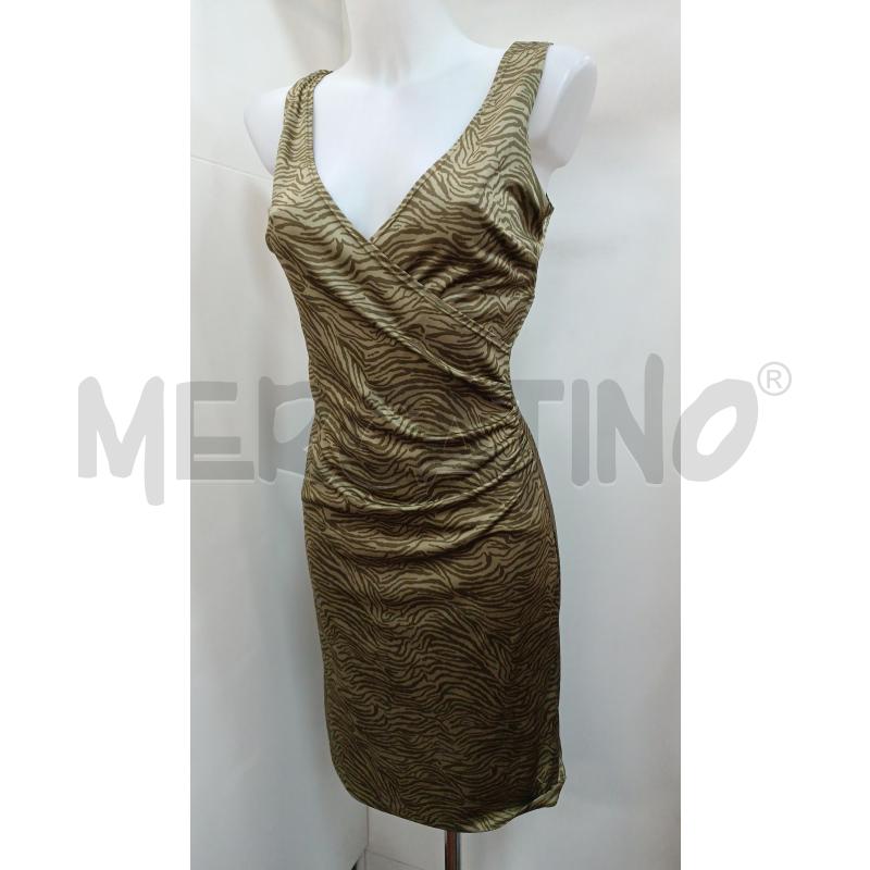 VESTITO DONNA KOOKAI BEIGE ZEBRATO SMANICATO  | Mercatino dell'Usato Torino tenivelli 1