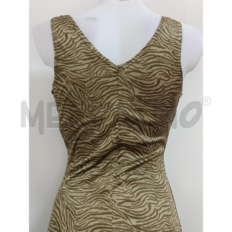 VESTITO DONNA KOOKAI BEIGE ZEBRATO SMANICATO  | Mercatino dell'Usato Torino tenivelli 4