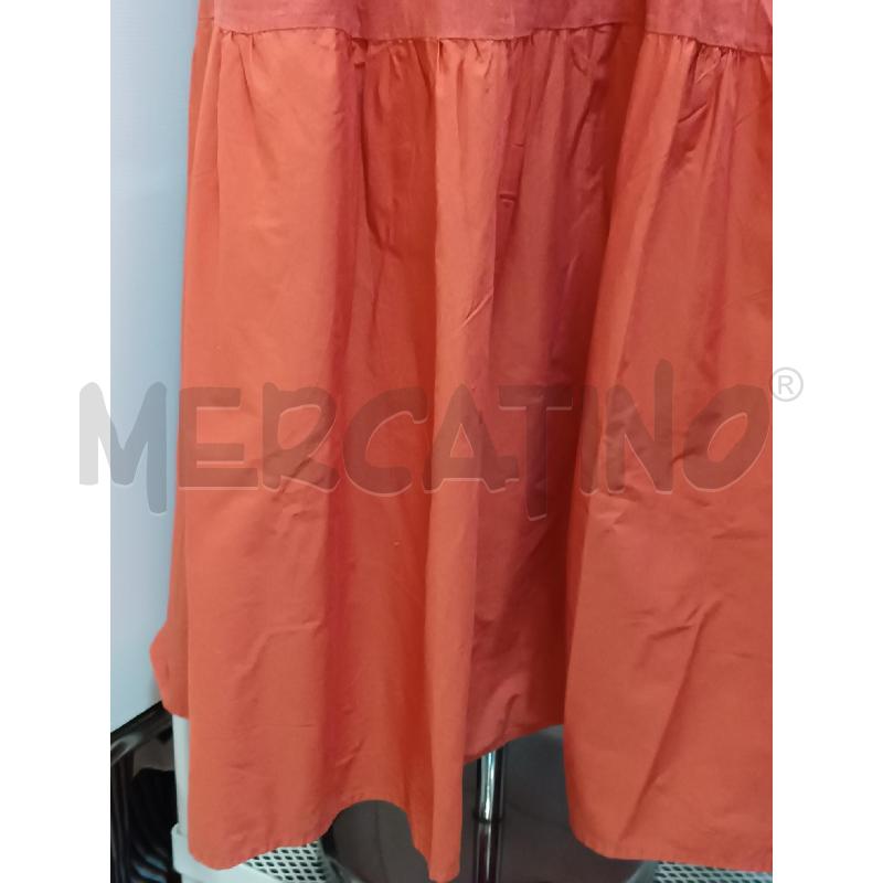 VESTITO DONNA LIQUIID MISTOLINO ARANCIONE MATTONE SMANICATO MOLTO LUNGO  | Mercatino dell'Usato Torino tenivelli 3
