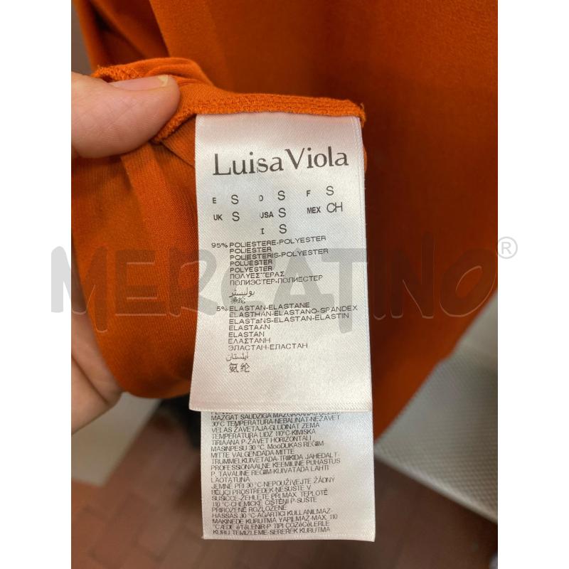 VESTITO DONNA LIUSA VIOLA ARANCIONE 1/2 MANICA  | Mercatino dell'Usato Torino tenivelli 3