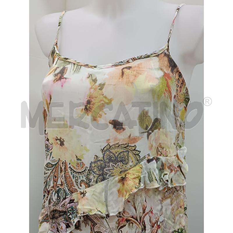 VESTITO DONNA LIU JO COPRICOSTUME FANTASIA VEGETALE E ARABESCHE BRETELLE  | Mercatino dell'Usato Torino tenivelli 2