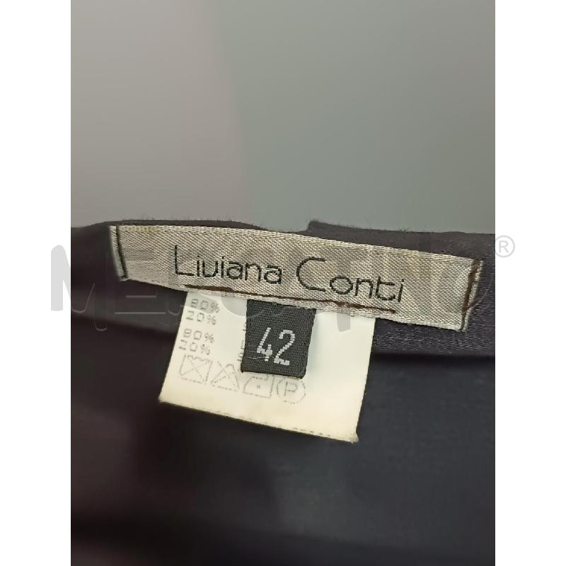 VESTITO DONNA LIVIANA CONTI TUBINO NERO ASIMETRICO MISTO LINO E SETA  | Mercatino dell'Usato Torino tenivelli 4
