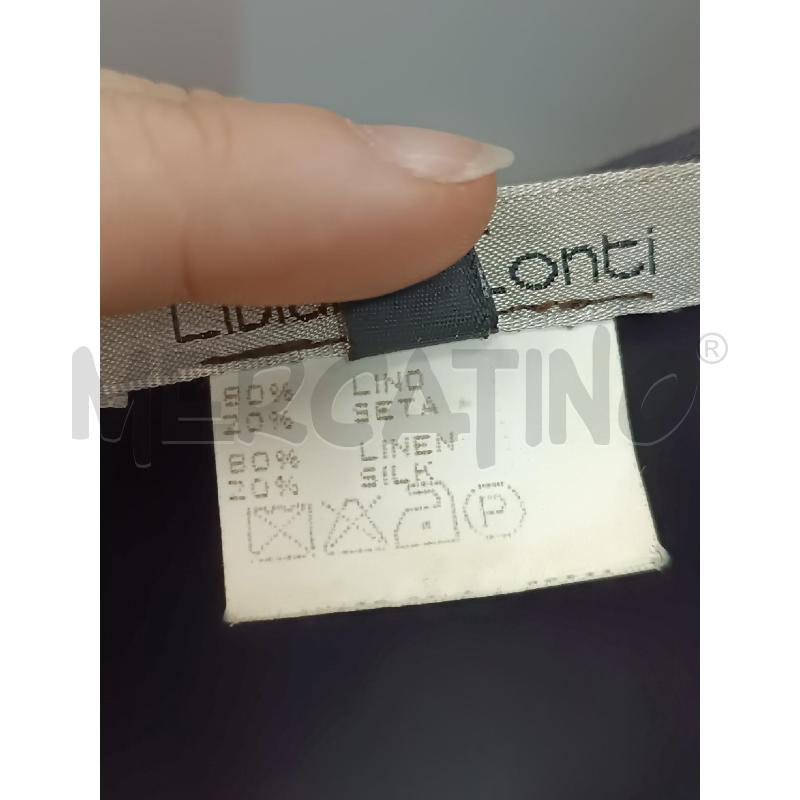 VESTITO DONNA LIVIANA CONTI TUBINO NERO ASIMETRICO MISTO LINO E SETA  | Mercatino dell'Usato Torino tenivelli 5