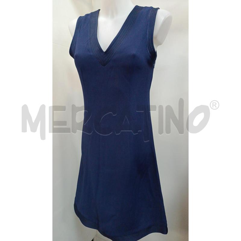 VESTITO DONNA LORETTA DI LORENZO SMANICATO BLUNOTTE | Mercatino dell'Usato Torino tenivelli 1