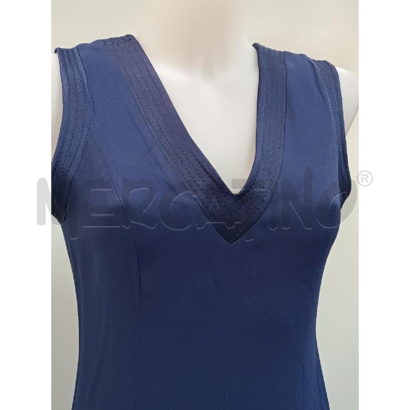 VESTITO DONNA LORETTA DI LORENZO SMANICATO BLUNOTTE | Mercatino dell'Usato Torino tenivelli 2