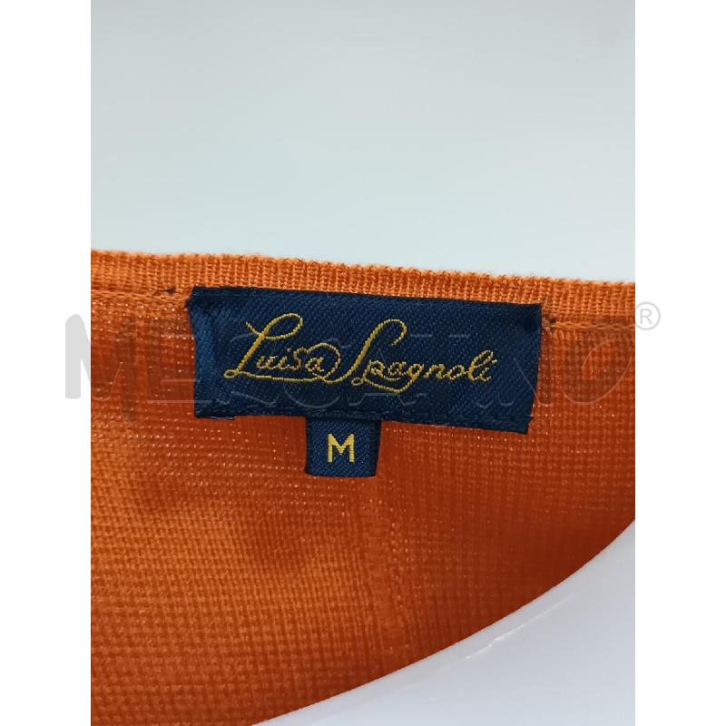 VESTITO DONNA LUISA SPAGNOLI ARANCIONE DI MAGLIA 100%LANA VERGINE | Mercatino dell'Usato Torino tenivelli 5