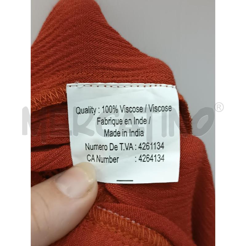VESTITO DONNA LUNGO BRETELLE MARRONE ARANCIONE JACQUELINE  | Mercatino dell'Usato Torino tenivelli 4