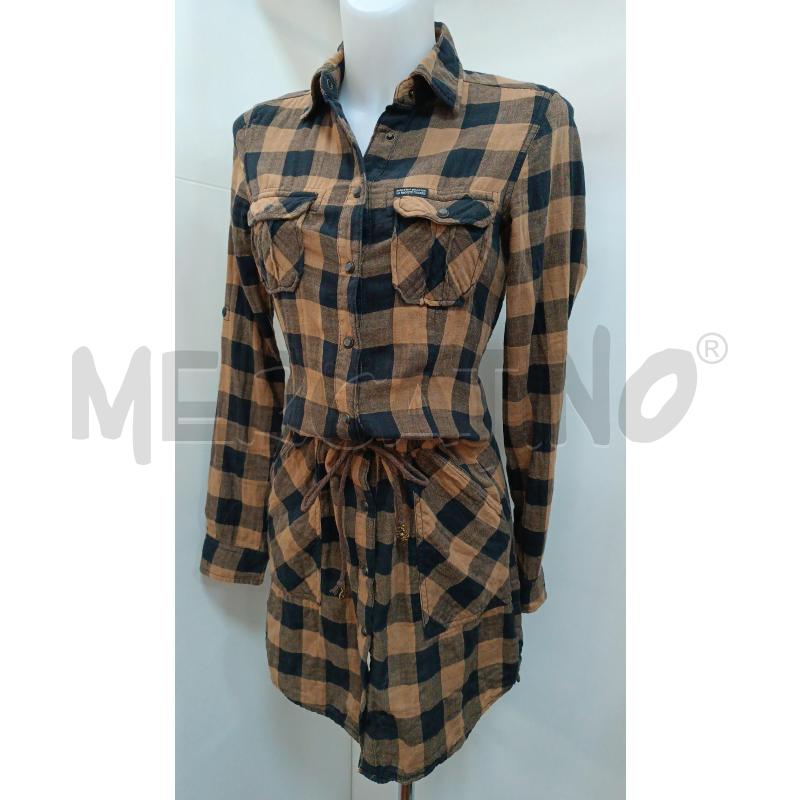 VESTITO DONNA MAISON SCOTCH QUADRETTI MARRONE NERO  | Mercatino dell'Usato Torino tenivelli 1