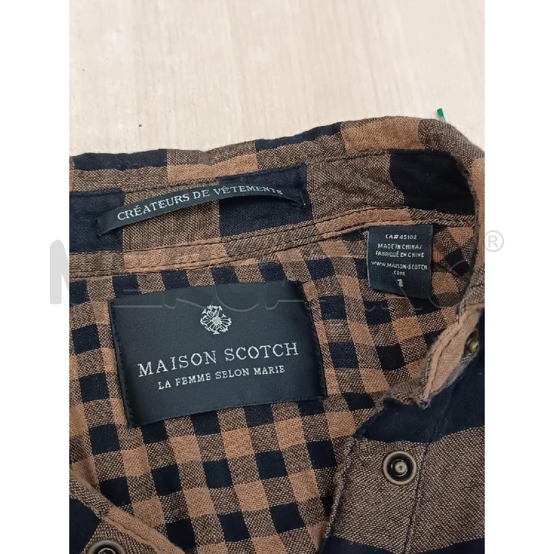 VESTITO DONNA MAISON SCOTCH QUADRETTI MARRONE NERO  | Mercatino dell'Usato Torino tenivelli 5