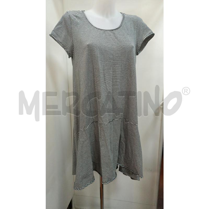 VESTITO DONNA MANILA GRACE RIGHE NERE BIANCHE  | Mercatino dell'Usato Torino tenivelli 1