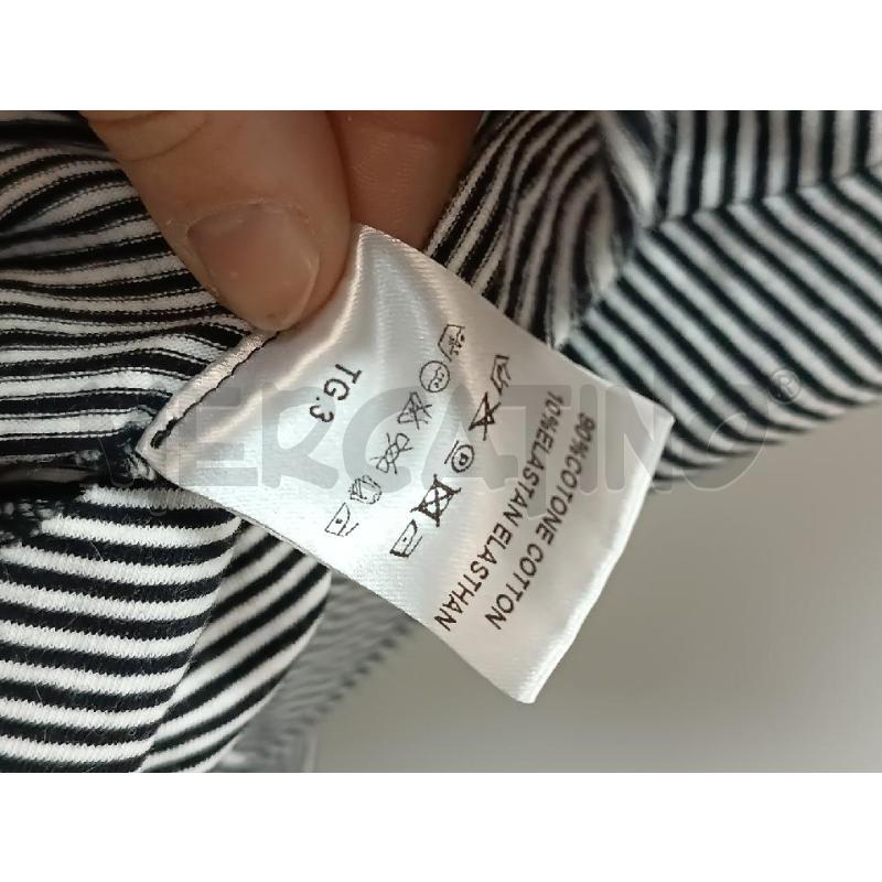 VESTITO DONNA MANILA GRACE RIGHE NERE BIANCHE  | Mercatino dell'Usato Torino tenivelli 4