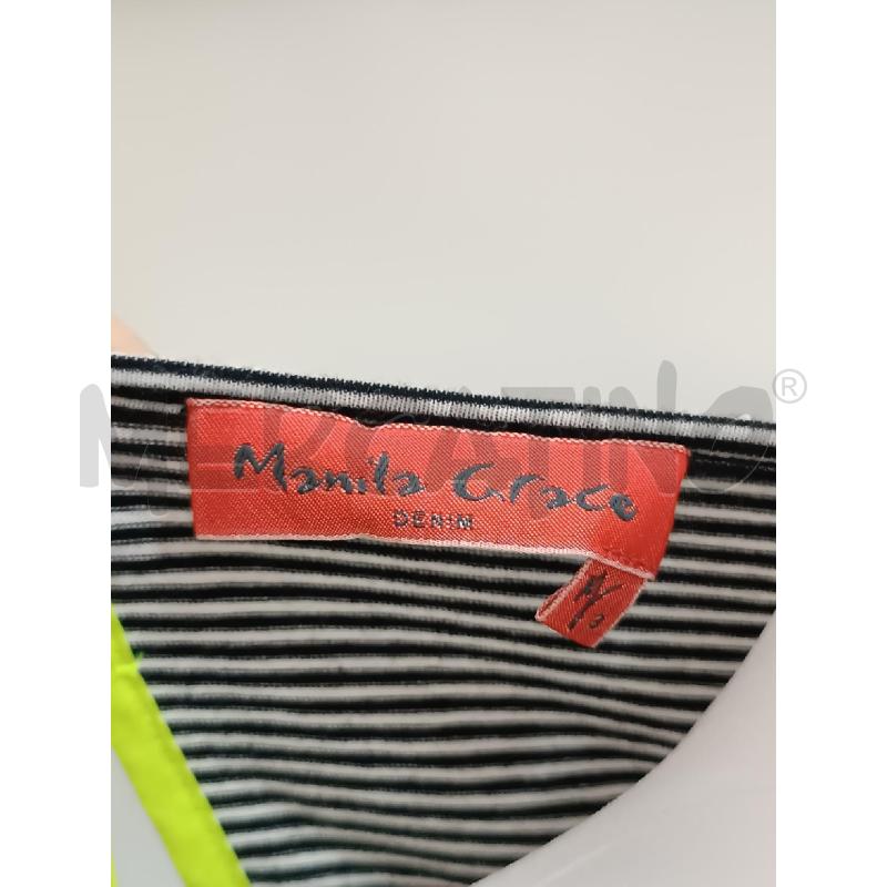 VESTITO DONNA MANILA GRACE RIGHE NERE BIANCHE  | Mercatino dell'Usato Torino tenivelli 5